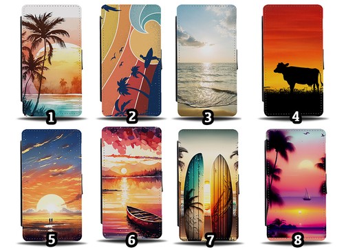 Sunrise flip wallet case - flip,